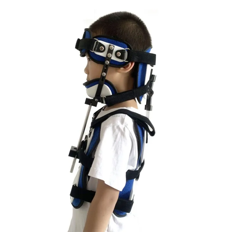 Children's adjustable head, neck and thoracic fixation brace torticollis fixator orthopedic brace fracture protector