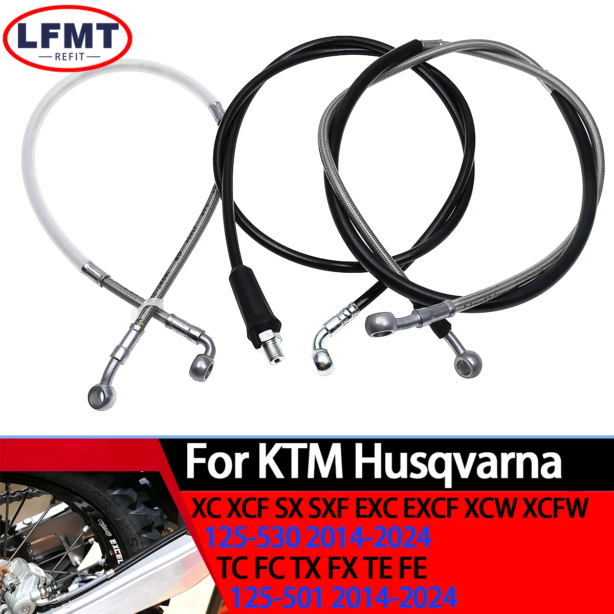 

Motorcycle 10mm Front & Rear Brake Clutch Hose Hydraulic Oil Line For KTM SX XC EXC XCW SXF XCF EXCF 125 150 250 300 350 450 500
