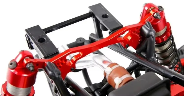 CNC-bewerking Verstelbare aluminiumlegering Materiaal Achterschokdemperbalken Past op 1/5 ROFUN HPI BAJA 5B 5T 5SC