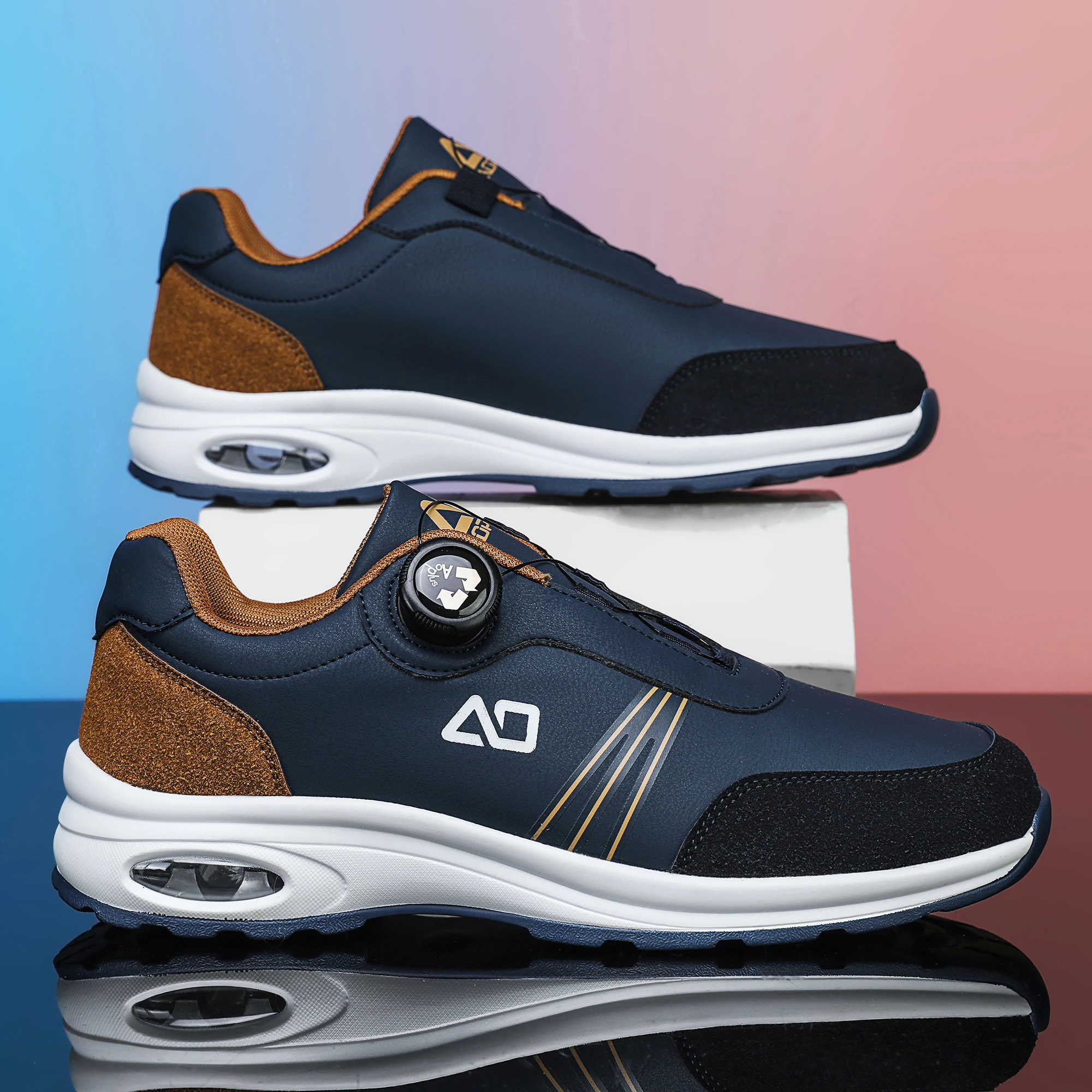 

Модная мужская повседневная спортивная обувь, удобная уличная обувь для ходьбы, амортизирующая подошва с воздушной подушкой, портативная велосипедная обувь