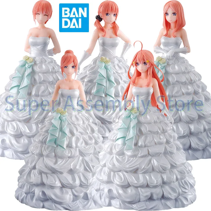 

Original Bandai Ichiban KUJI The Quintessential Quintuplets Nakano Ichika Nakano Nino Miku Action Figure Toys Anime Model Gifts