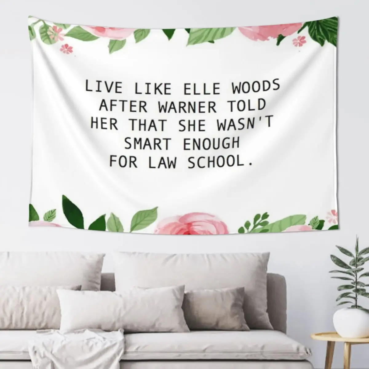 

Live Like Elle Woods Tapestry Room Decoration Korean Style Wall Decor Hanging Decor For Bedroom Tapestry