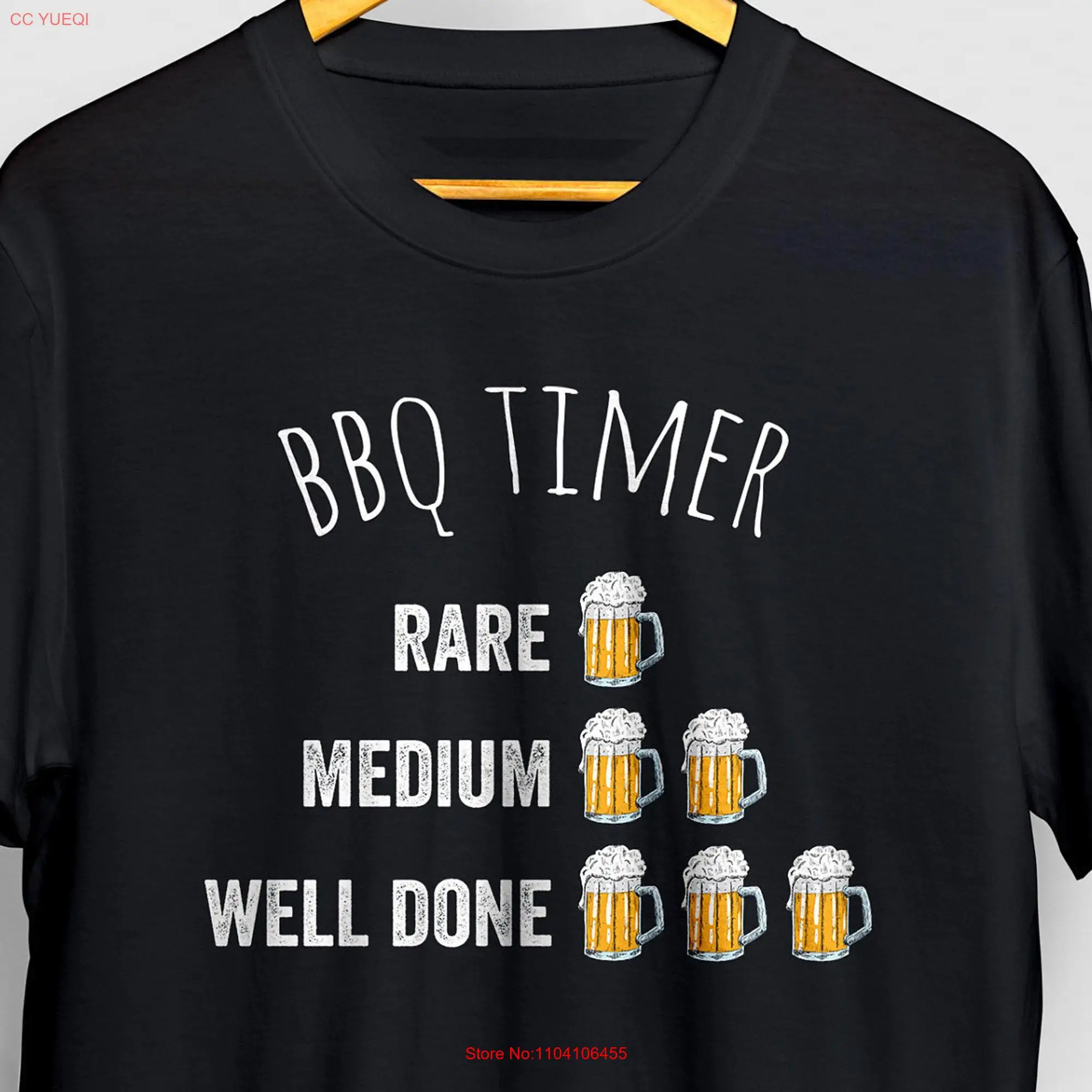 BBQ Timer T shirt Grillmaster Grilling Men Mens Cooking Barbecue  long or short sleeves