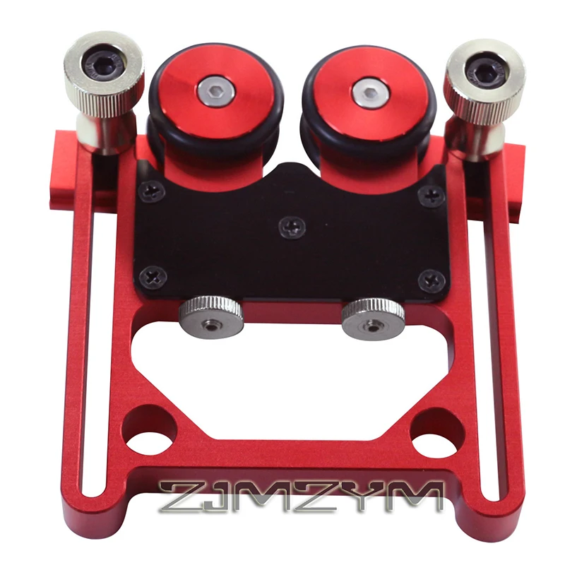 Stock Guide Roller Aluminum Alloy One-Way Table Saw Feeding Guide Roller Adjustable Thin Rip Jig Anti-Rebound Feather Board Tool
