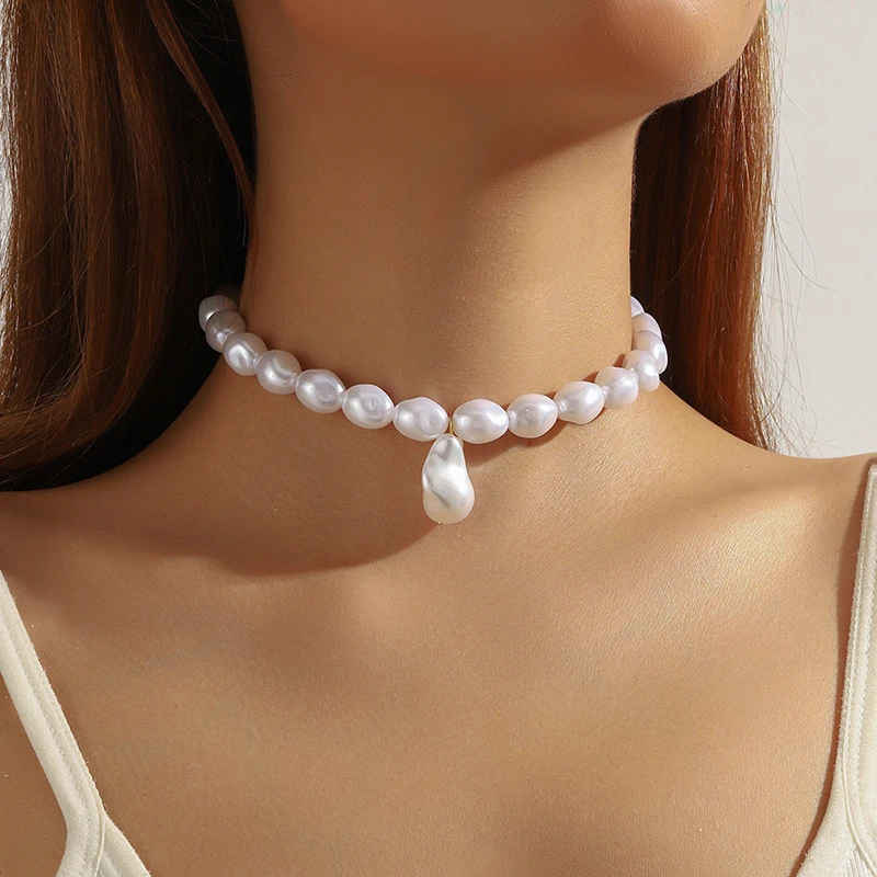 Fashion Polymer Clay Sea Shell Necklace Flowers Pendant Hand-Woven Choker Multi-color Rope Jewelry Accessory Vacation