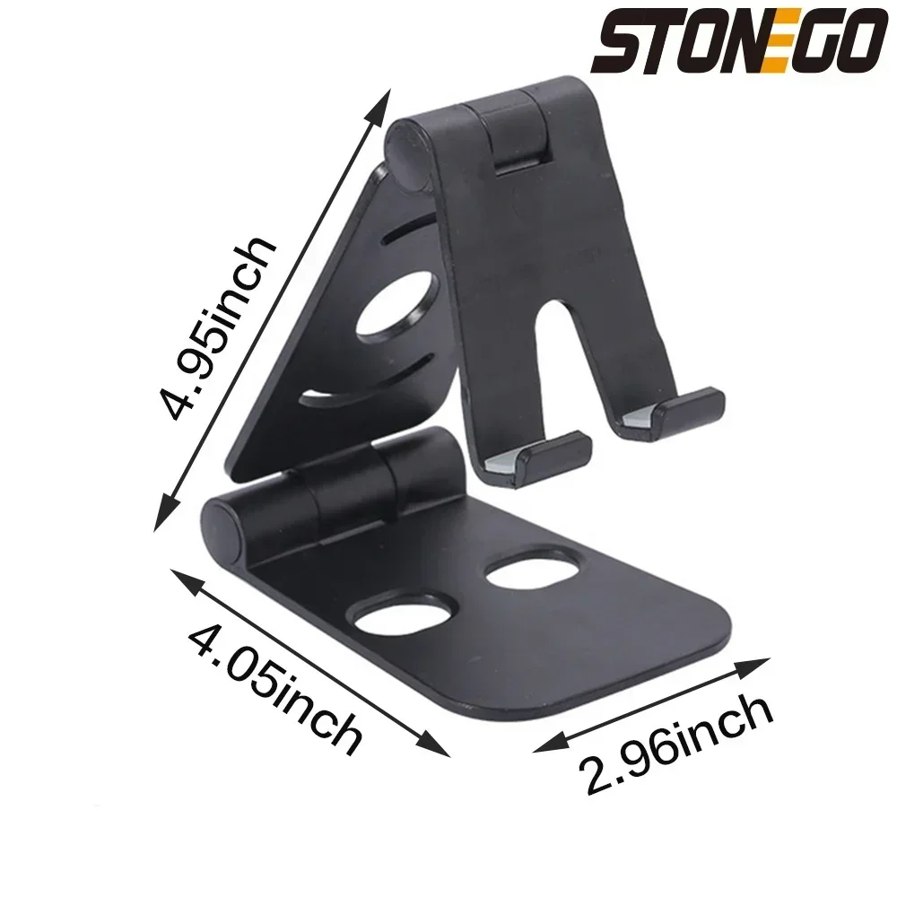 STONEGO 270° Desktop Mobile Phone Stand, Double Folding Portable Stand, Simple Storage and Display, Lazy Tablet Stand