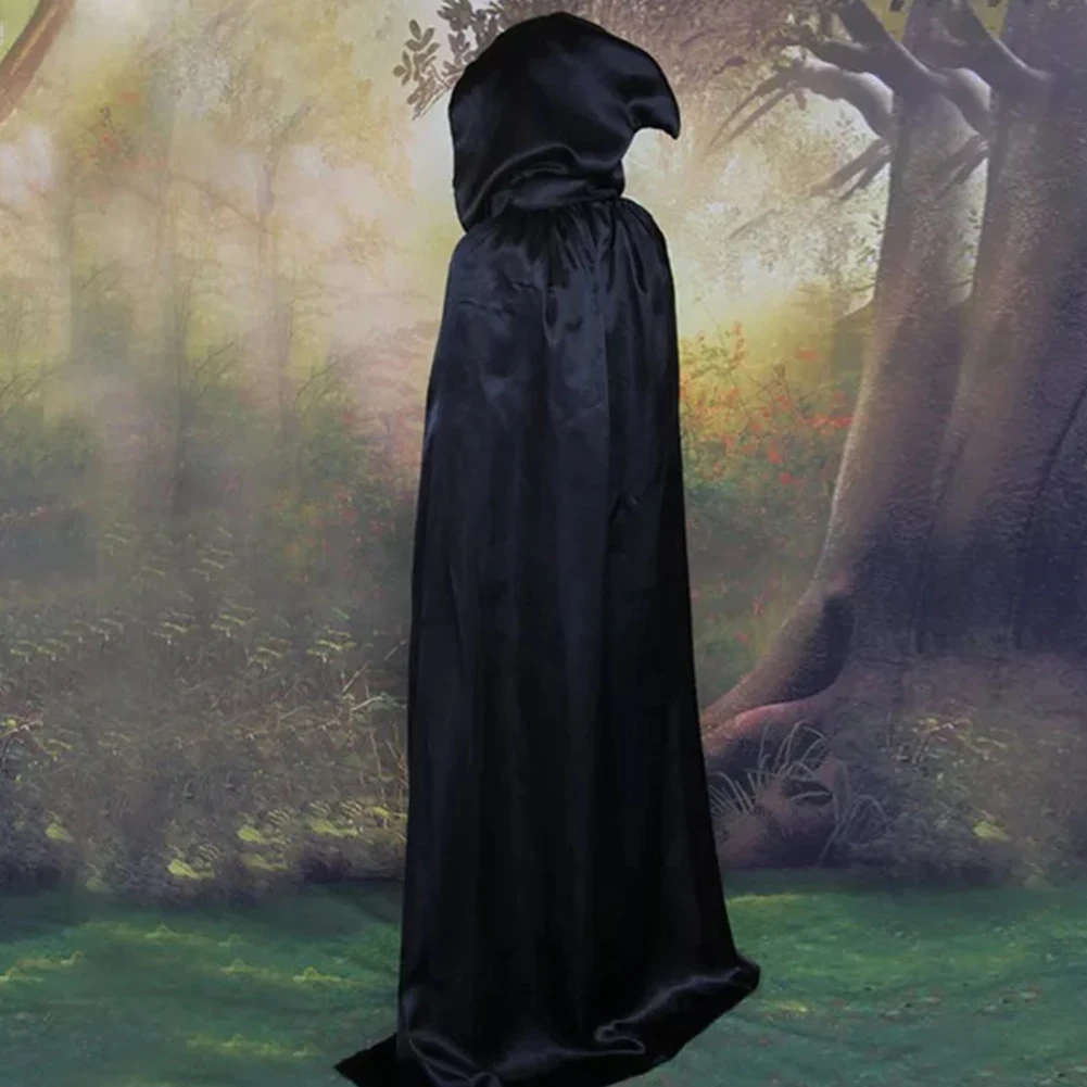 Schwarzer Vampir Umhang Cosplay Kostüm Halloween Kapuze Umhang Umhang Robe Erwachsenen Cosplay Anime Figuren Halloween Kostüm Party Dekor