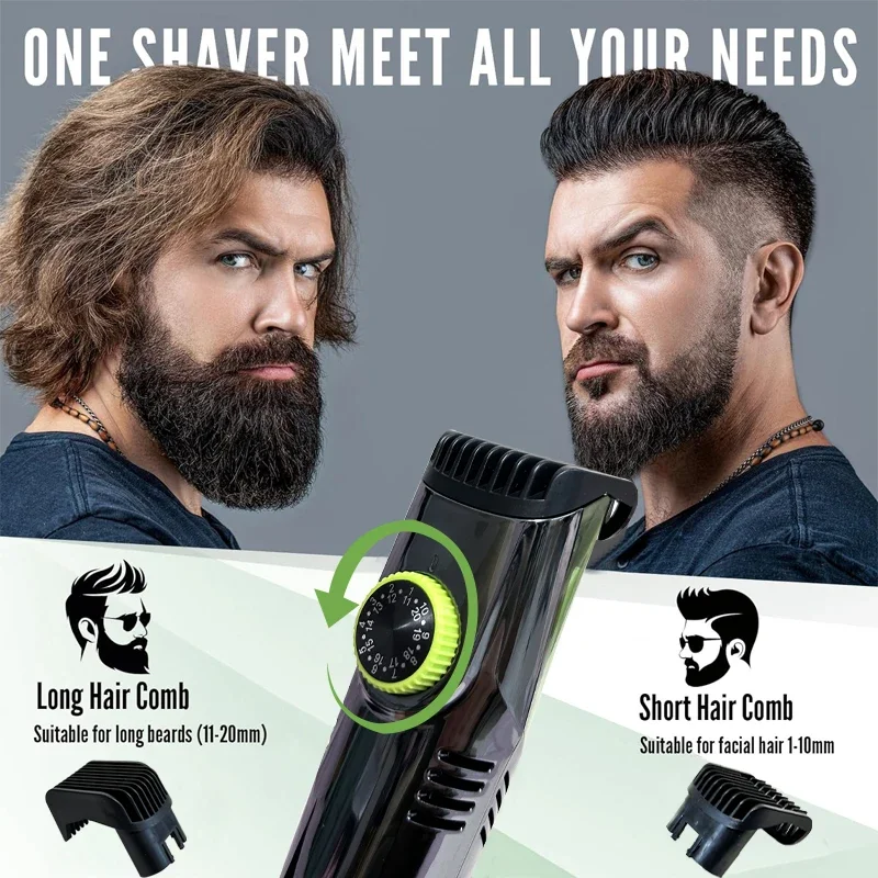 Tinsol Cordless Electric Hair Trimmer Professional Hair Cutting Multifunctional Men Razor Built-in Vacuum Clipper Rechargeable
