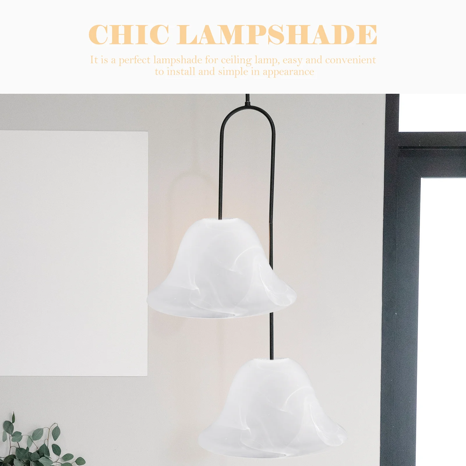 

Frosted Glass Lampshade E27 Light Cover Durable Modern Home Decor Soft Gentle Light Accessory Glass Lampshade