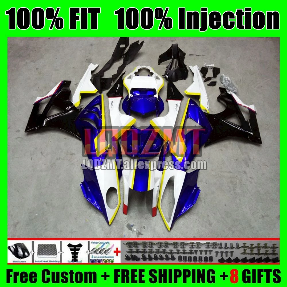 Injection For BMW S1000 S 1000 RR 1000RR 101No.14 S1000RR 09 10 11 12 13 14 2009 2010 2011 2012 2013 2014 Blue black Fairings