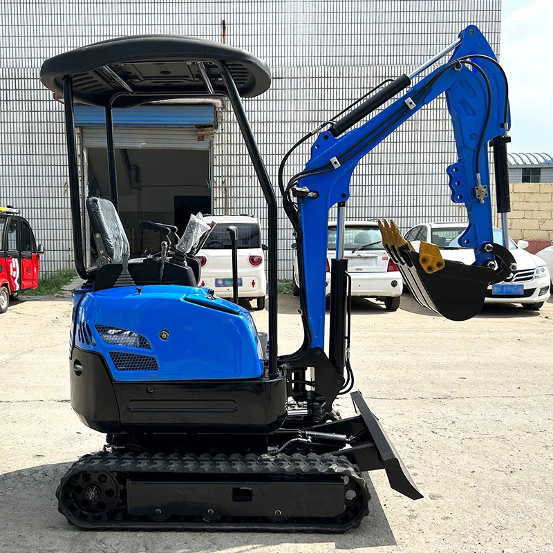 Customized Mini Excavator Manufacturer 1-2ton Excavators Kubota Engine Construction Machinery Small Digger For Closed Cabin