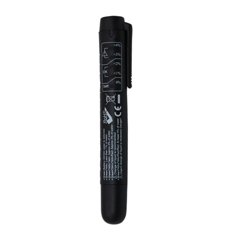 

652F Brake Fluid Tester Pen Diagnostic Testing Tool with 5 LED Indicators Hydraulic Liquid Oil Moisture Accessories