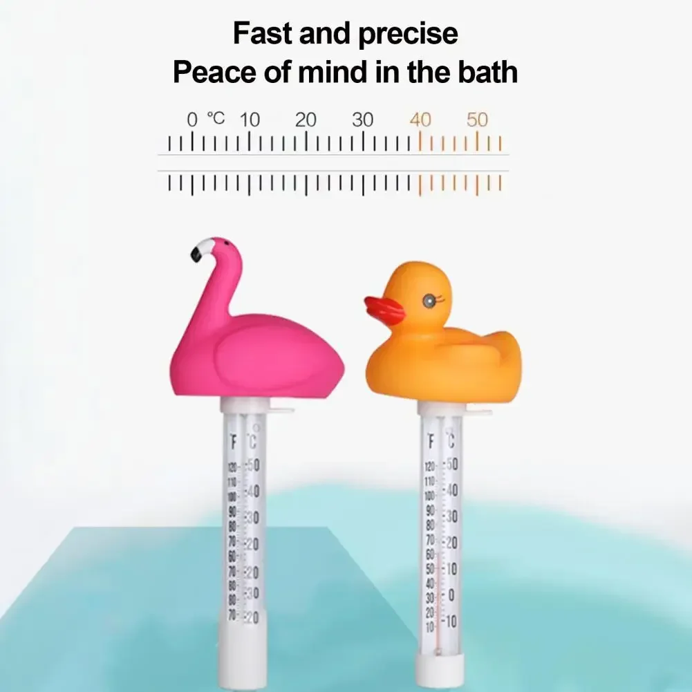

24cm Bath Thermometer Duck Shape Bathtub Hot Tub Floating Swimming Pool Water Temperature Gauge Easy Read Spas Measurement Tool
