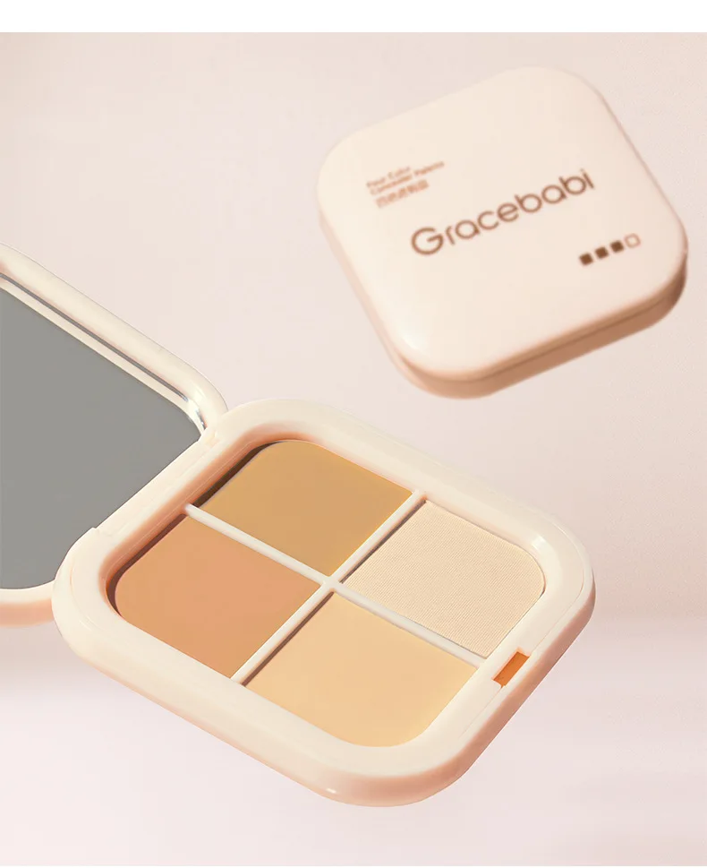 พาเลทคอนซีลเลอร์ 4 สี เกรซบาบี้ ติดทนนาน ปกปิดเต็มที่ กันน้ำ เนื้อครีม