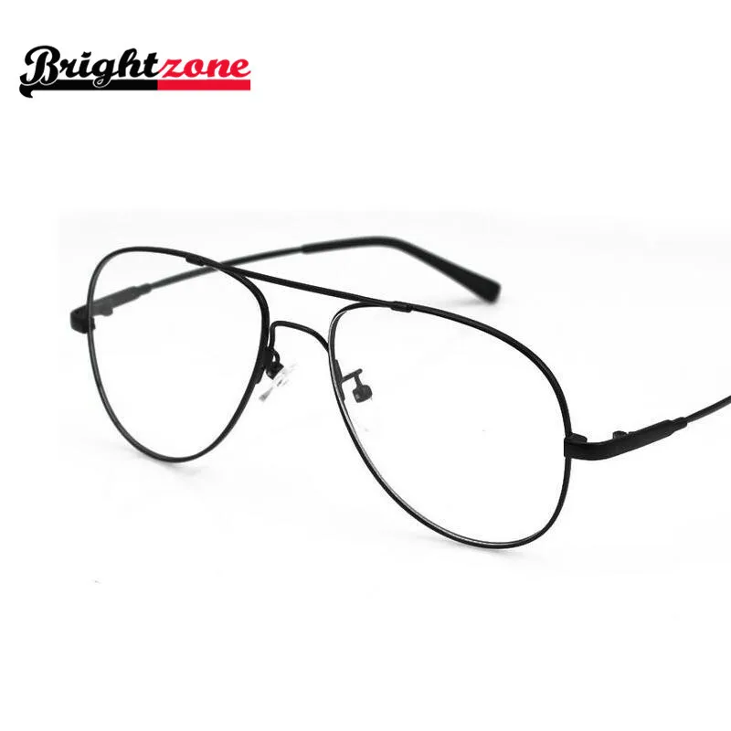 New Arrival Best Selling Big Size Aviatoor Metal Flexible Bridge Temple Optical Eyeglasses Glasses Frame Spectacles Oculos De Gr