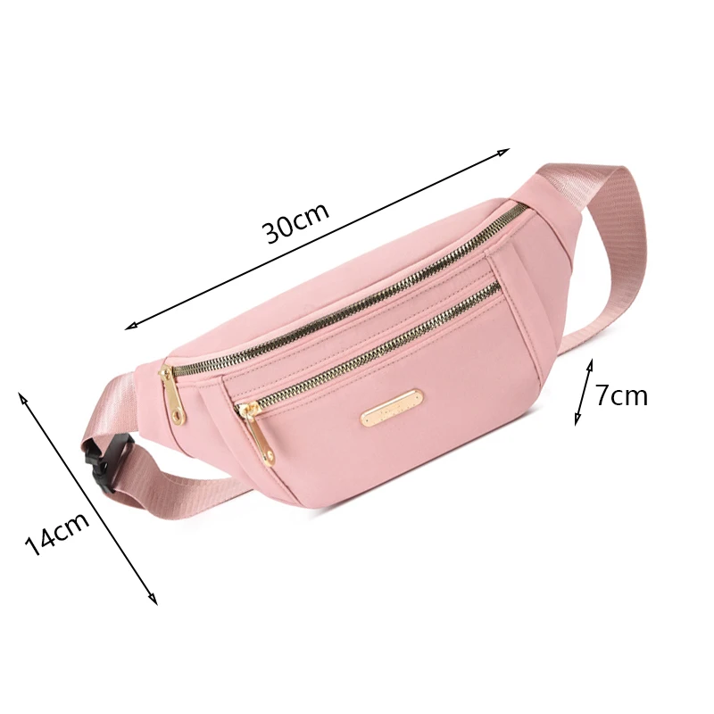 New Women Waist Bags for Women Oxford Leisure Color Chest Bag Shoulder Crossbody Waist Bags Handbags Female Messenger Belt Bags