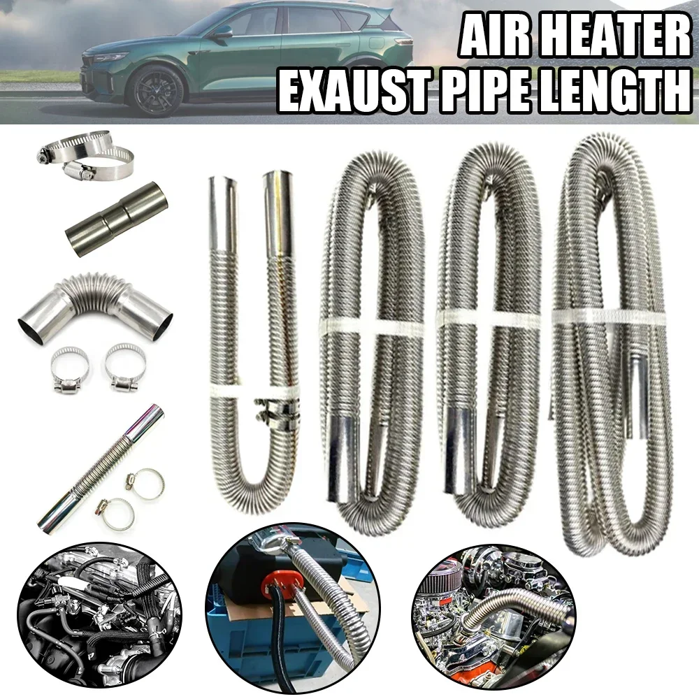 

Stainless Steel Gas Vent Hose for Air Diesel Parking Heater Flexible Exhaust Pipe Tube for Car 15cm 60cm 120cm 200cm 300cm