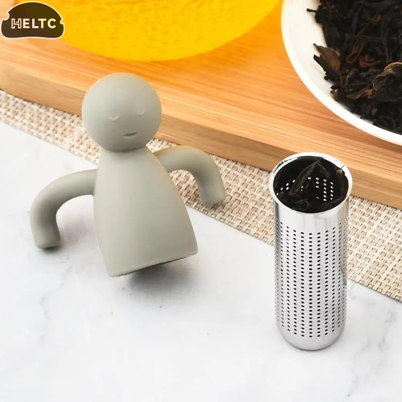 Stainless Steel Creative Human-shaped Tea Infuser Kitchen Home Use Reusable Tea Set Accessories