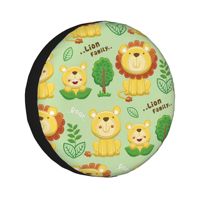 cute lions 14''-17''Car  Wheel Tire Cover Spare Covers Case Bag Soft Protector Pouch Waterproof Car Tyre Protector