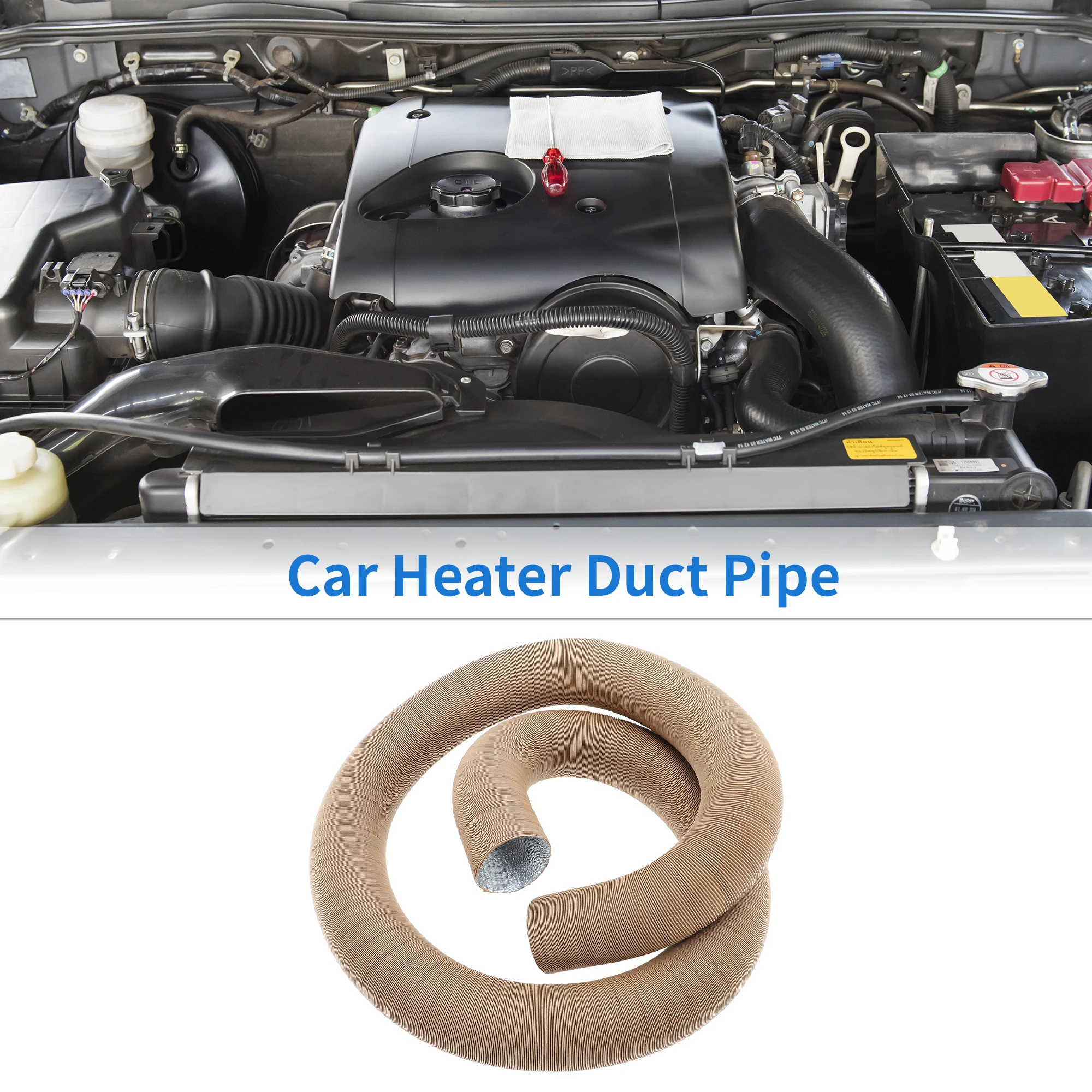 

UXCELL автомобильный обогреватель, воздуховод, шланг для теплого воздуха, 60 мм, внутренний диаметр 300 см, макс. L, алюминиевая фольга, 1 шт.