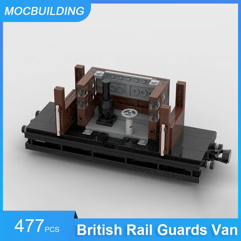 MOC Building Blocks Rail Guards Van Model Train Transportation DIY Assemble Bricks Educational Creative Xmas Toys Gifts 477PCS