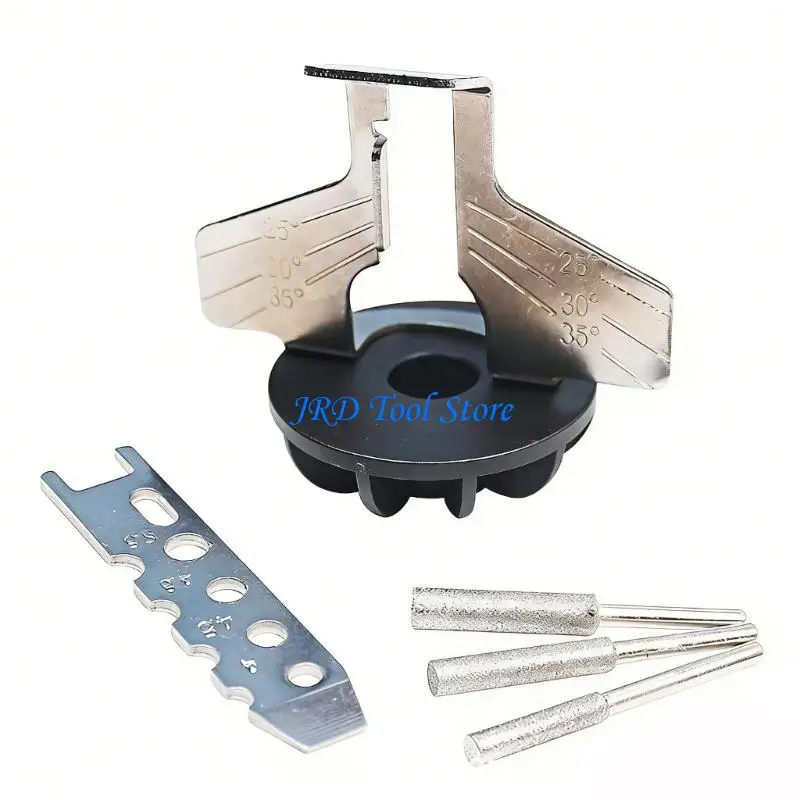 A2UD Chainsaw Sharpening Set Electric Chain Polishing Accessories for Chainsaw Teeth Electric Chainsaw Chain Tooth Polishing Rod