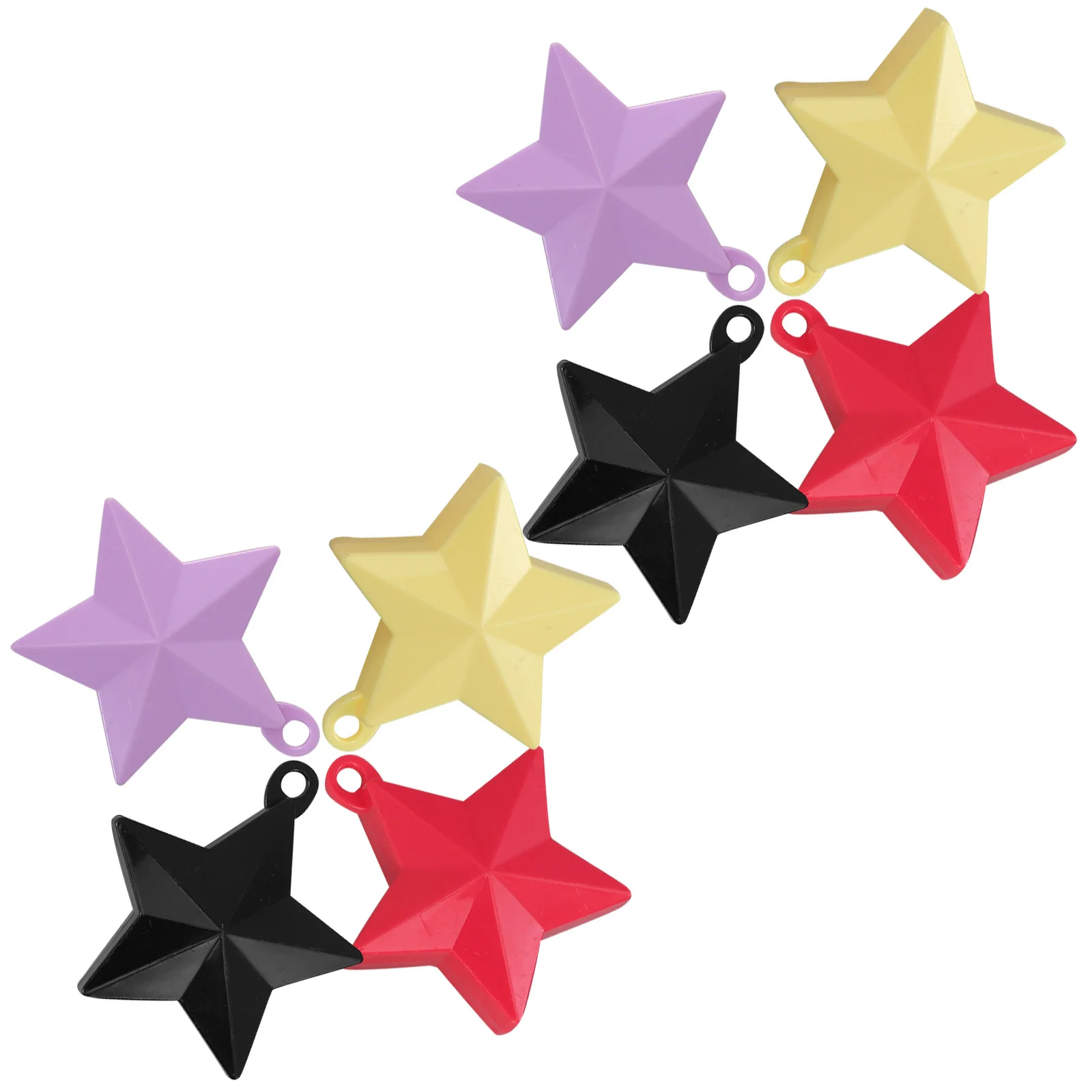 

8Pcs Hollow Star Shaped Balloon Weights Fillable Decorative Anchors Birthday Wedding Table Centerpiece Weights