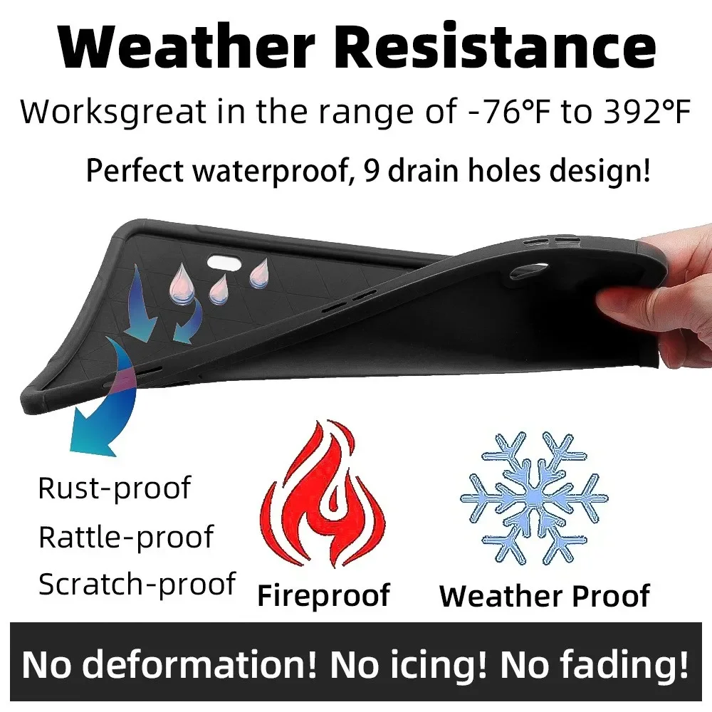 Silicone License Plate Frame, GM American Cars Black License Plate Frame Bracket Anti-Rust, Anti-Sound, Weatherproof Auto Parts