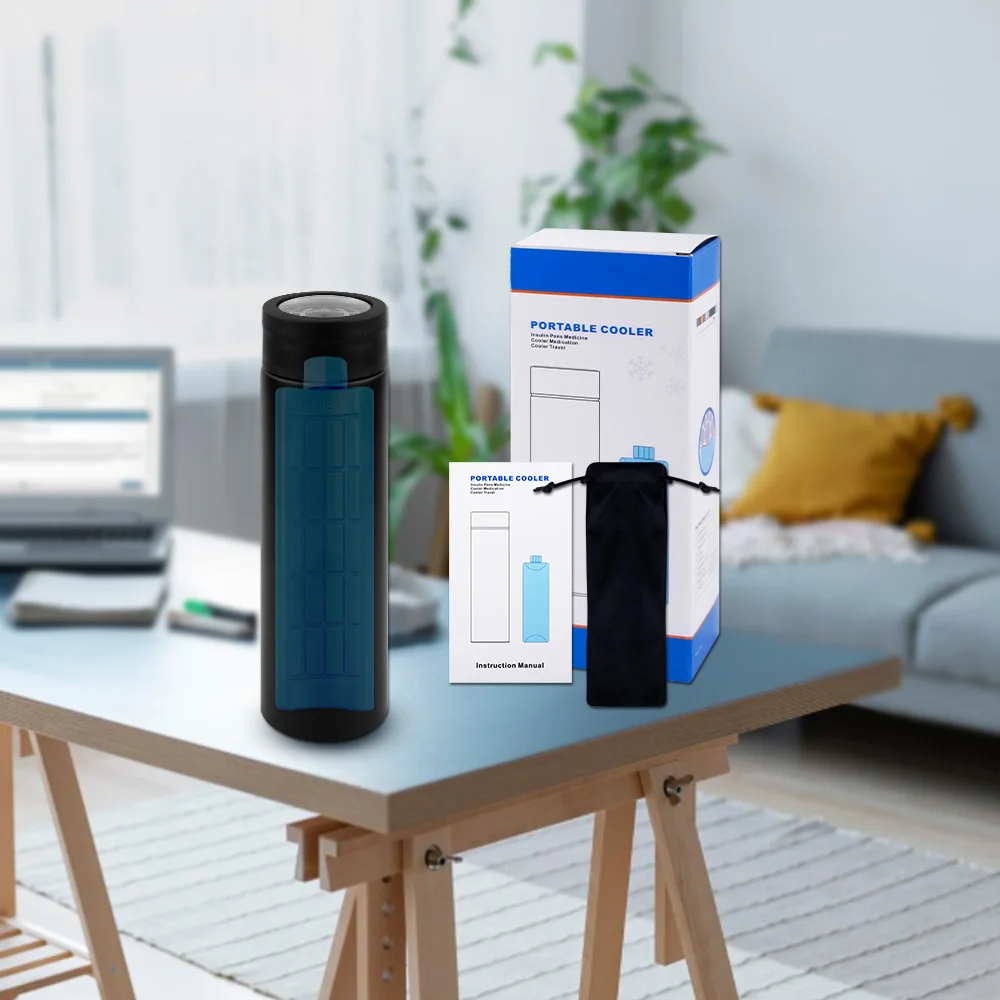 

Дорожный термоконтейнер для инсулина с дисплеем-термометром, сумка-органайзер для диабетических лекарств с охлаждающим элементом