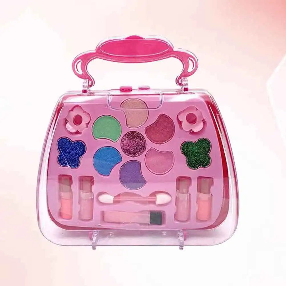 1 set di scatole regalo per strumenti per trucco per ragazze, set sicuro per bambini, feste, cosplay, borsa interattiva genitore-figlio, giocattolo per cosmetici