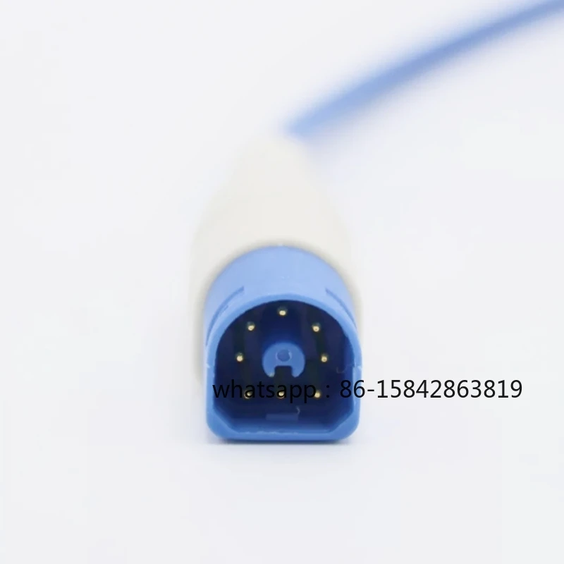 Reusable Adult/ Child/ Animal Vet SpO2 Sensor Probe Compatible for Philips M1196A, M1191AL, M1191BL, Goldway G40, 8-Pin Plug