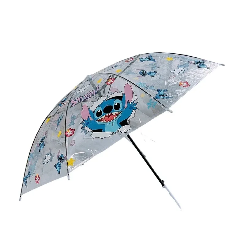 

Disney Kawaii Stitch аниме складные зонты ручные автоматические зонтики портативный прозрачный зонт с героями мультфильмов праздничные подарки