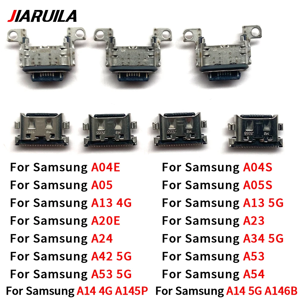 100 Pcs USB Charging Port Dock For Samsung A04E A04S A05 A05S A13 4G A13 5G A14 A145P A146B A20E A23 A24 A34  A42 A54 A53 5G