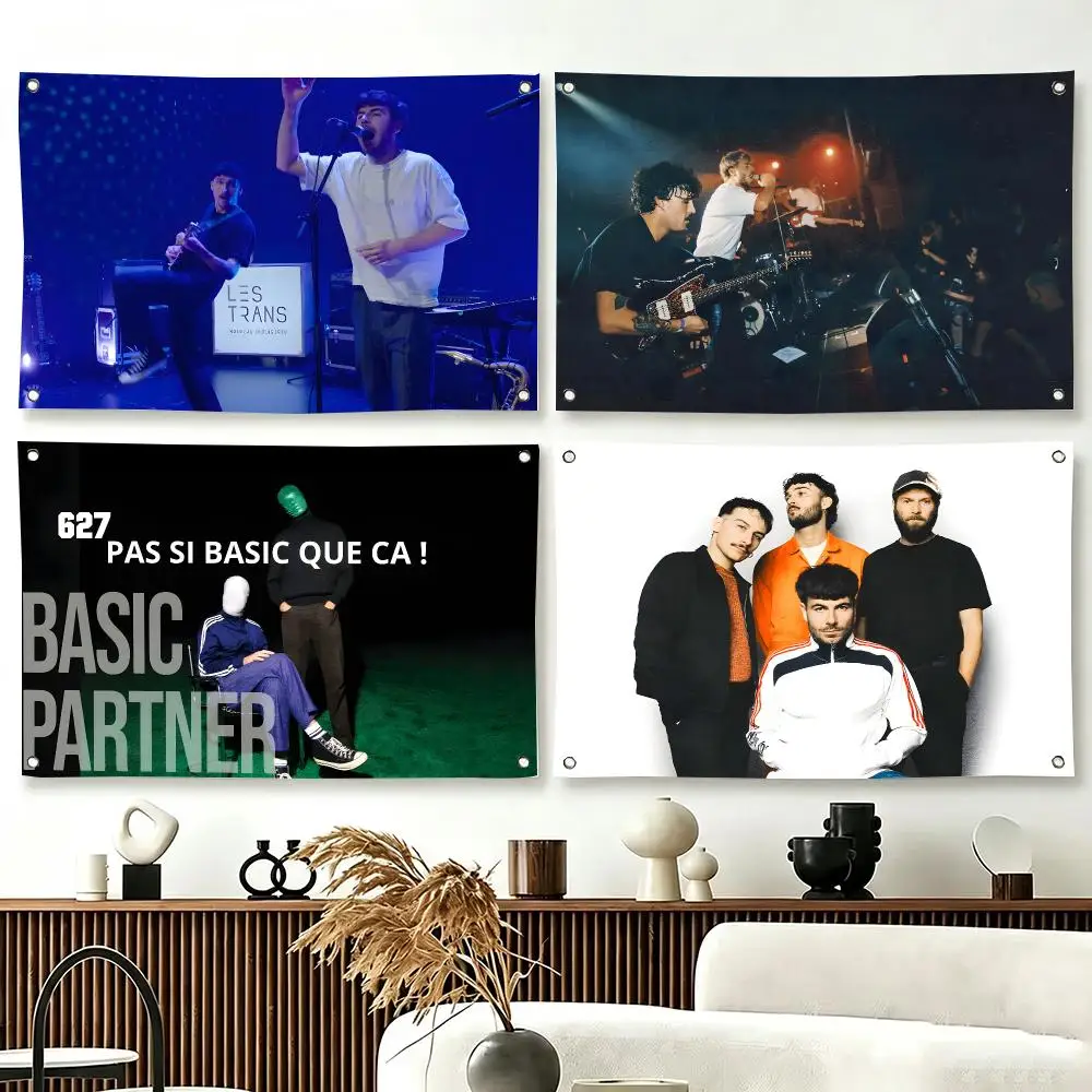 Punk Band B-Basic Partner Flags  For Living Room Home Dorm Decor Wall Outdoor Camping Party Banner Gifts