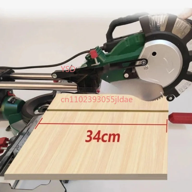 220V Push-pull Miter Saw, 8 Inch 45° Angle Cutting Machine 2300W for Aluminum Woodworking