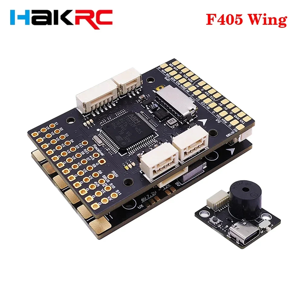 HAKRC F405 WING Fixed Wing Flight Controller ICM42688,OSD, Barometer, External Storage 2-6S Lipo For RC FPV DroneUniFly