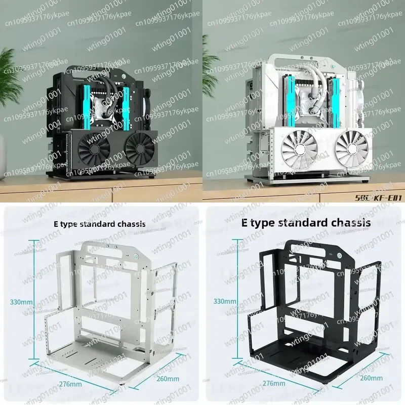 for MATX Motherboard Aluminum Alloy Frame Portable Stand Water Cooling Mount Open Air Case