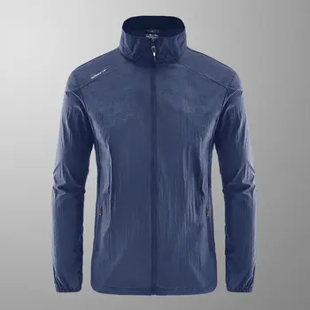 Chaquetas de protección solar para hombre, abrigos finos para deportes, ciclismo, senderismo, pesca, chaqueta masculina transpirable, verano 2024