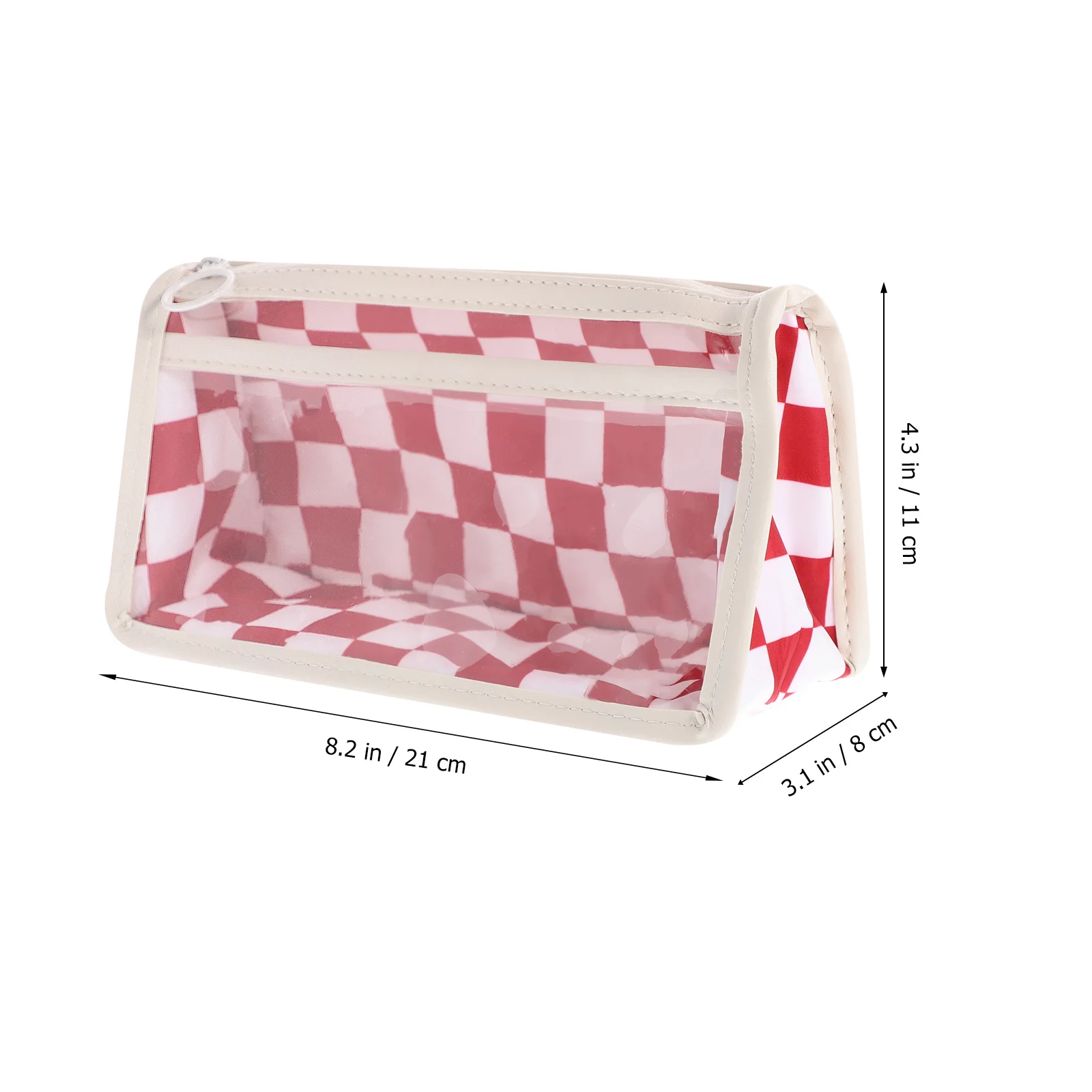 رقعة الشطرنج نمط حقيبة أقلام رصاص سعة كبيرة المحمولة متعددة الوظائف القلم حالة سستة إغلاق تخزين القرطاسية العملية #2