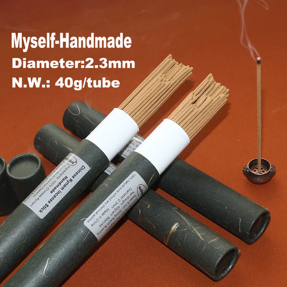 Deal Chinese Kynam Incense Stick 2.3mm 40gram 80Sticks Self-Handmade Quality Stronger Smell & Lasting Eco-Friendly Aromatherapy