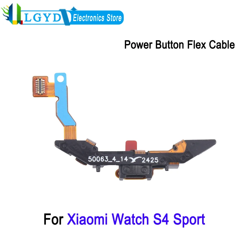 Power Button Flex Cable For Xiaomi Watch S4 Sport, Smartwatch Power Button Cable with Bracket Repair Replacement Part