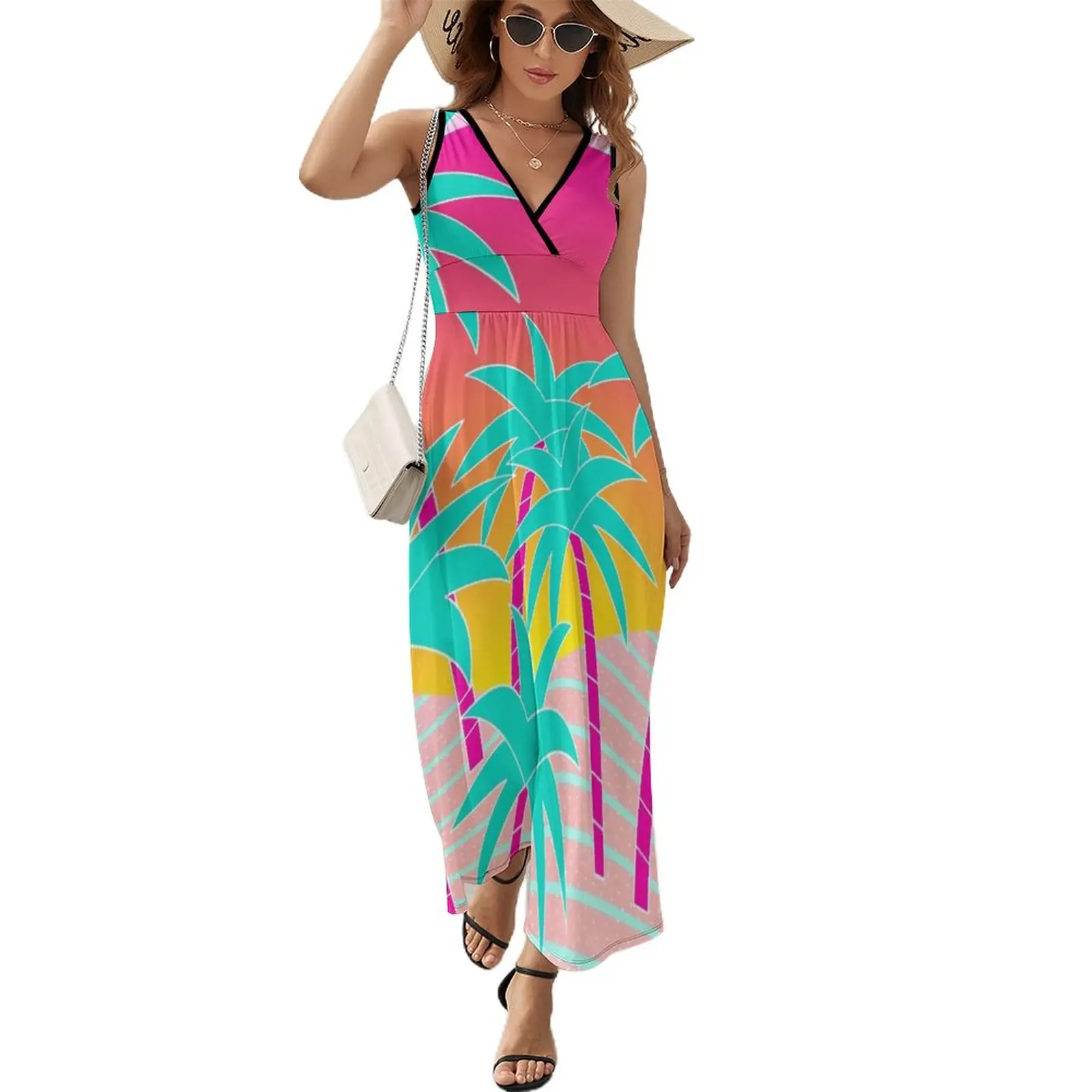 

Hello Miami Sunset Sleeveless Dress Womens dresses Party dresses elegant dresses plus sizes