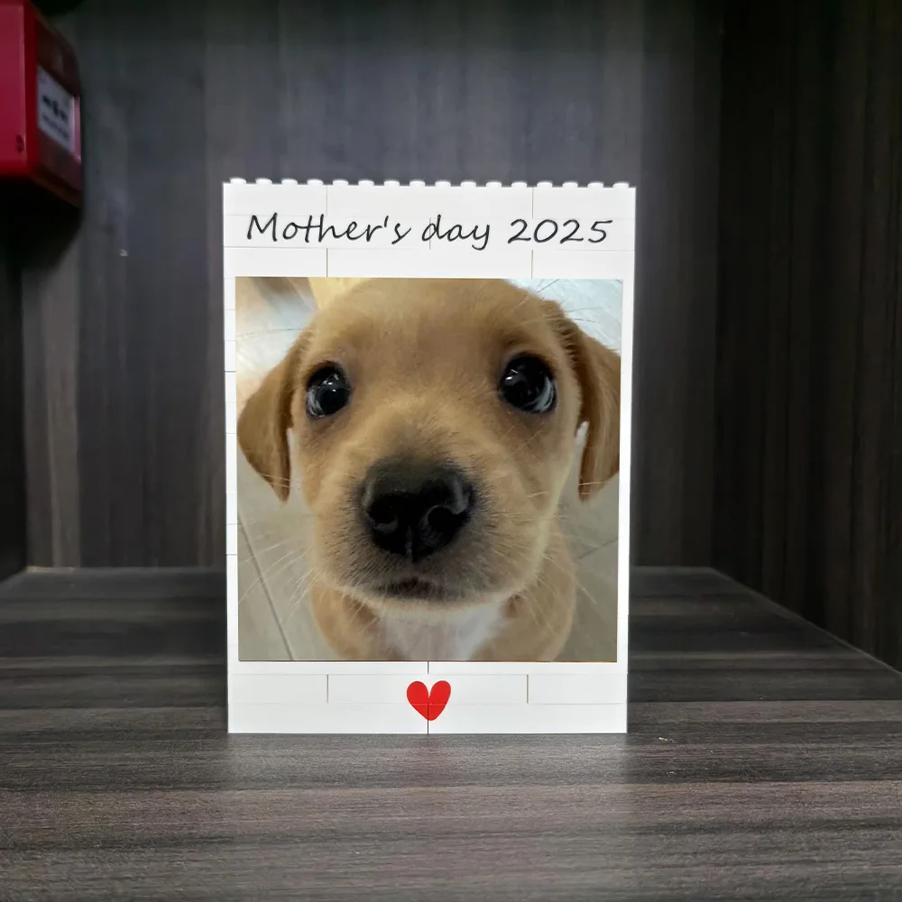 Customize a personalized photo puzzle block, Mother's Day gift, a special gift for mom, birthday gift for mom, Dad and me puzzle