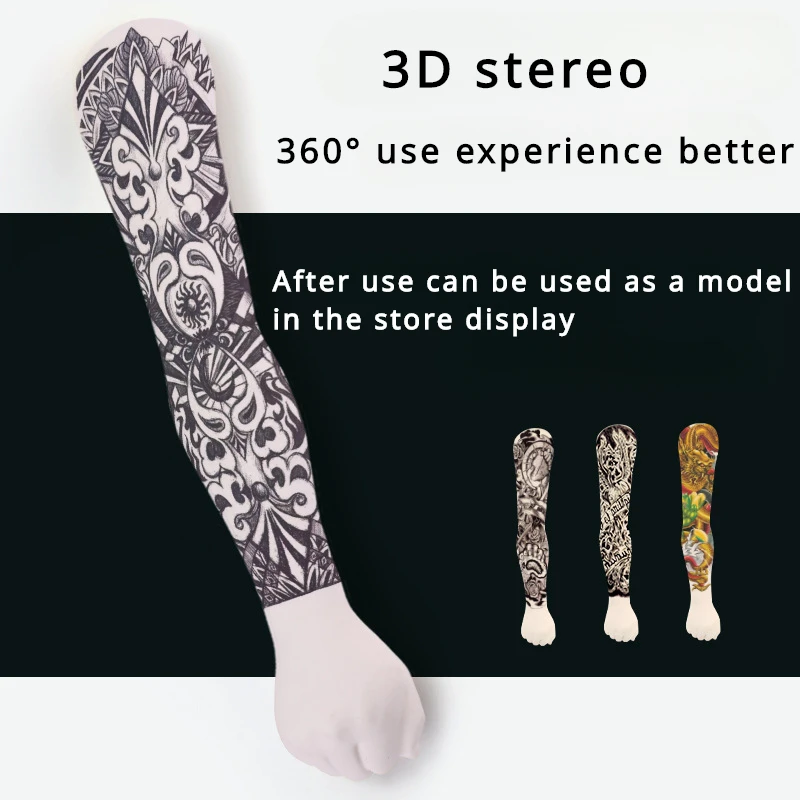 63cm 3D Tattoo Practice Arm Simulation Simulation Silicone Arm Simulation Tattoo Beginners Practice Arm Tattoo Accessories New