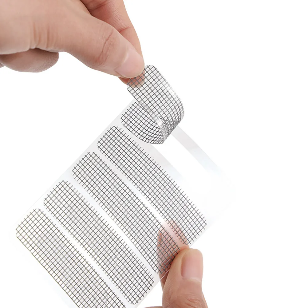 10Pcs Anti-Mosquito Repair Tape Fiberglass Mesh Screen Patch Dark Grey Window Screen Sticker for Door Tent Camping Rv