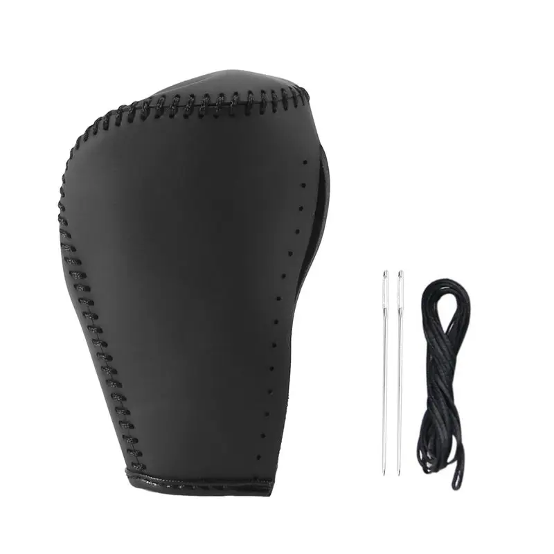 

AU16-Leather Gear Shift Knob Cover For Toyota Corolla Rav4 Rav 4 2014-2019 Automatic Hand-Stitched DIY Gear Shift Collars