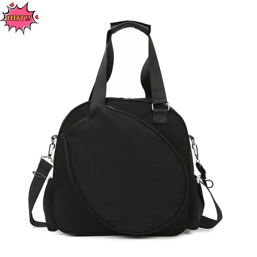 

Nylon Tennis Backpack Waterproof Adjustable Strap Badminton Racket Shoulder Bag Large Capacity Lightweight Pickleball Handbag