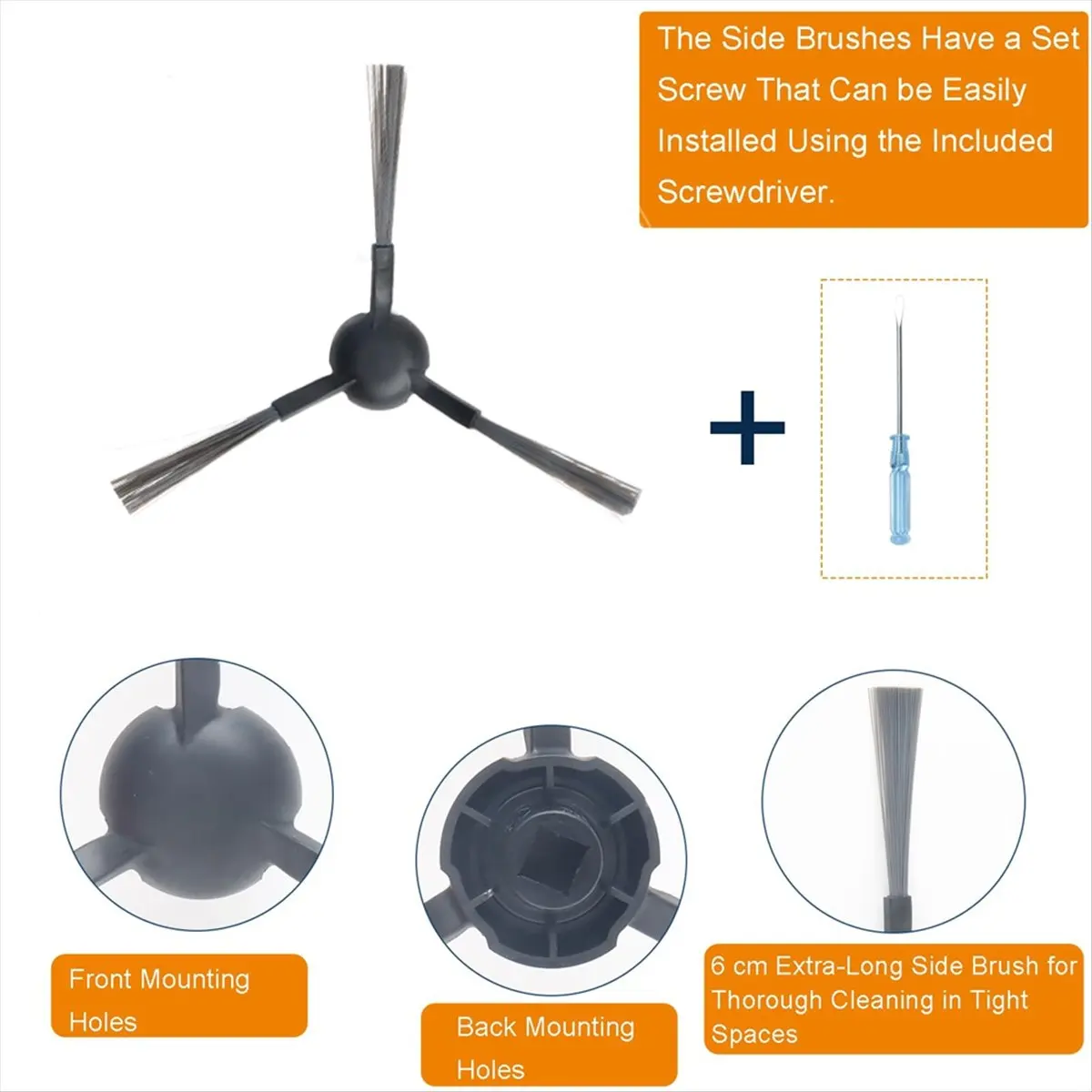 [Greatitem]Replacement Parts for L20 Ultra / L30 Ultra Robot Vacuum Cleaner,Main Brush,Dust Bags,Mop Pads, HEPA Filters