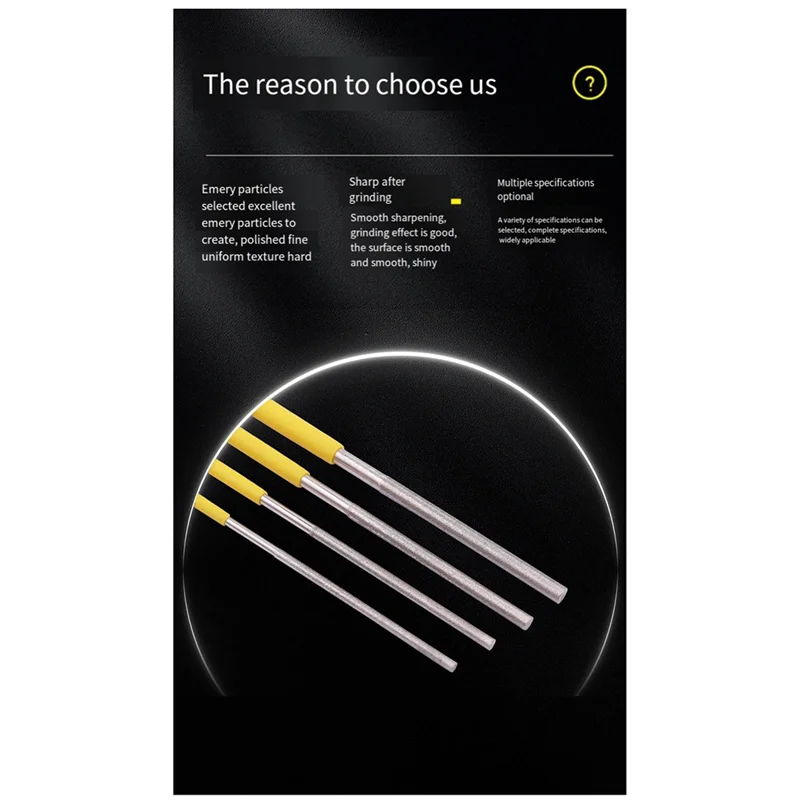 AT53 10 قطعة رأس مطحنة الماس 1/1.2/1.5/1.7/2.2/2.8/3.3/3.8/4.8/5.8 مللي متر لحجر اليشم/الخشب/الخزف/الطحن المعدني وتلفائف