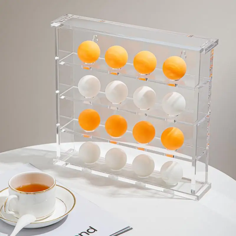 Display Racks Wall Mounted Multipurpose Acrylic Table Tennis Ball Display Holder Box For Home Bedroom Shelf Tabletop Accessories